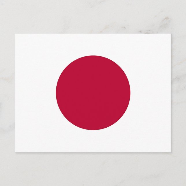 Postcard with Flag of Japan (Front)