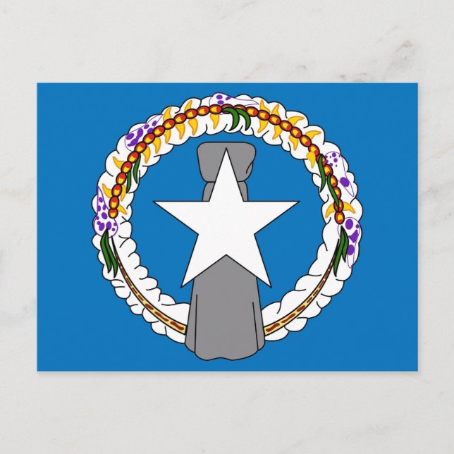 Postcard with Flag of Northern Mariana Islands (Front)