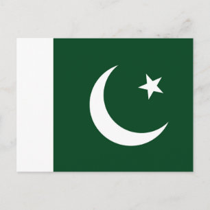 Postcard with Flag of Pakistan