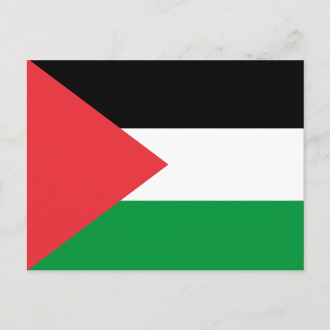 Postcard with Flag of Palestine (Front)