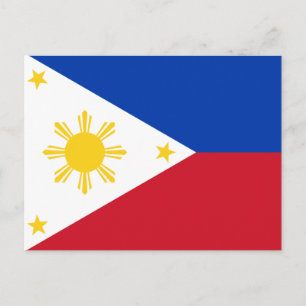 Postcard with Flag of Philippines