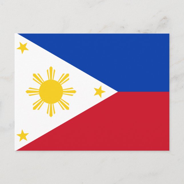 Postcard with Flag of Philippines (Front)