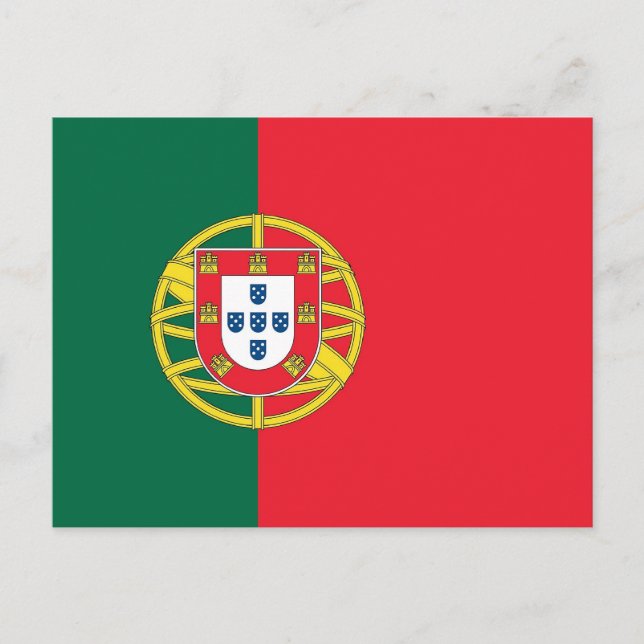 Postcard with Flag of Portugal (Front)