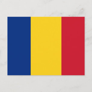 Postcard with Flag of Romania