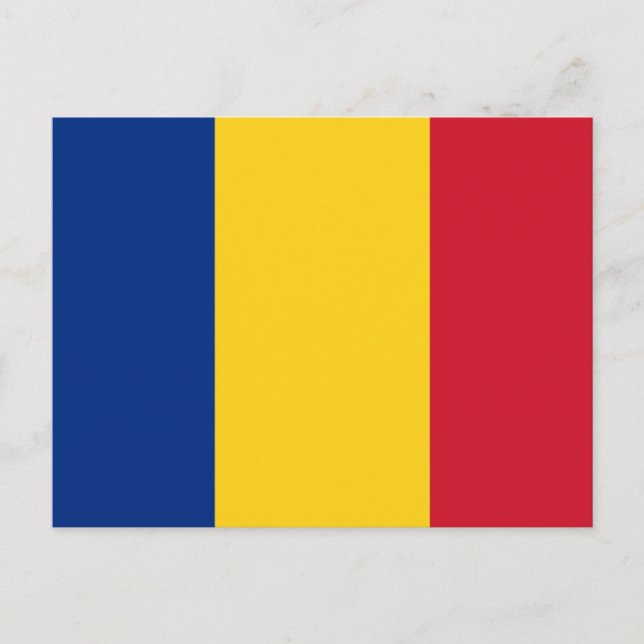Postcard with Flag of Romania (Front)