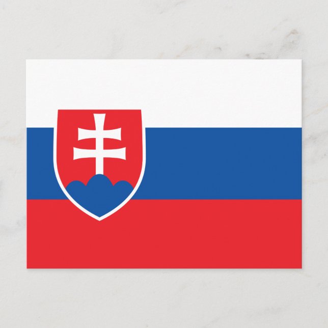 Postcard with Flag of Slovakia (Front)