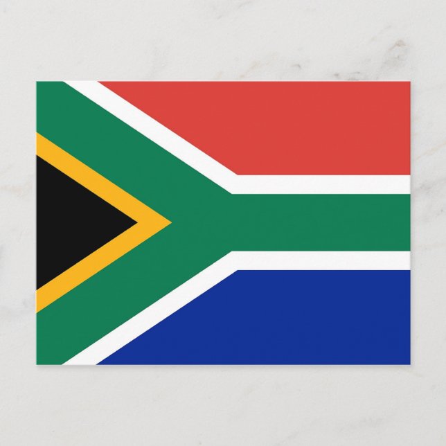 Postcard with Flag of South Africa (Front)