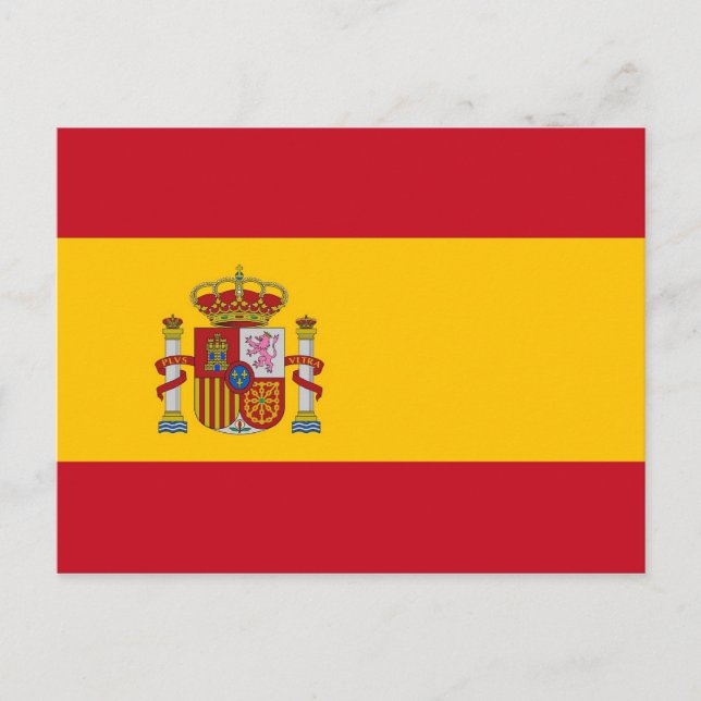 Postcard with Flag of Spain (Front)