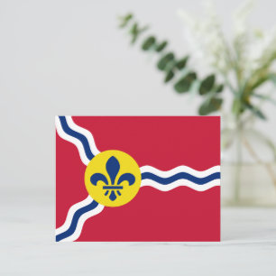 Postcard with Flag of St. Louis, Missouri