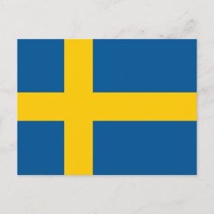 Postcard with Flag of Sweden