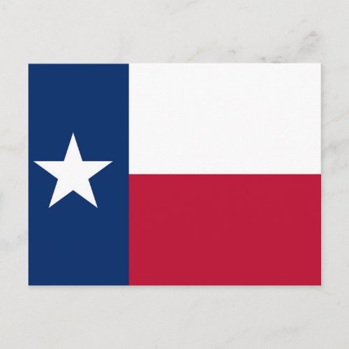 Postcard with Flag of Texas State _ USA