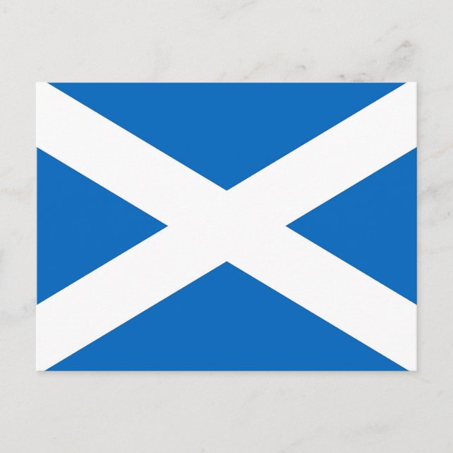 Postcard with Flag of the Scotland (Front)