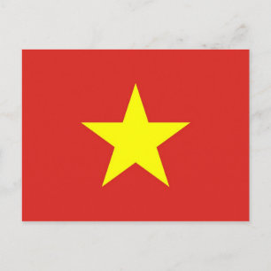 Postcard with Flag of Vietnam