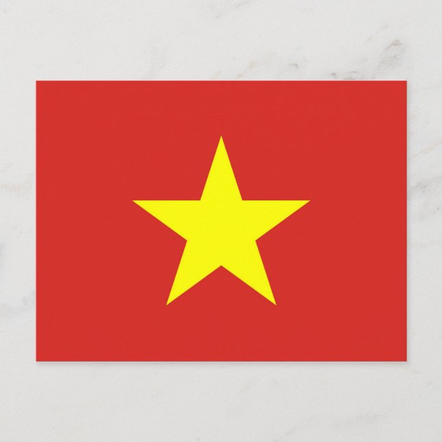 Postcard with Flag of Vietnam (Front)