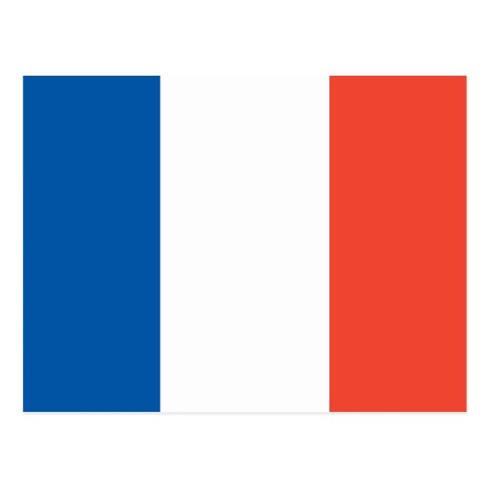 Postcard with France flag | Zazzle.com
