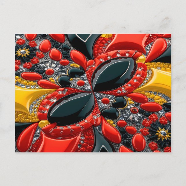 Postcard with Germany Colors Design (Front)