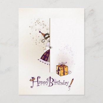 Postcard With Happy Birthday by Taniastore at Zazzle