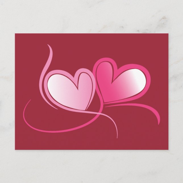 Postcard with Hearts (Front)