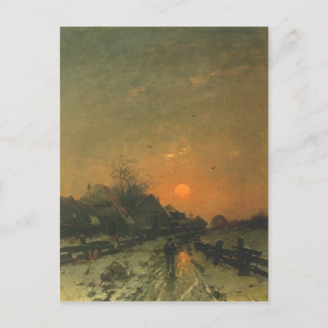 Postcard With Heinz Flockenhaus Painting (Front)