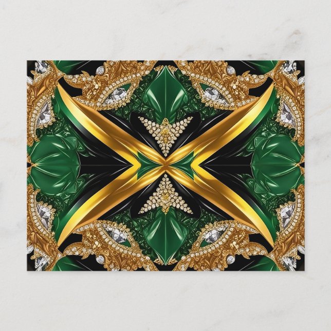 Postcard with Jamaica Colors Design (Front)