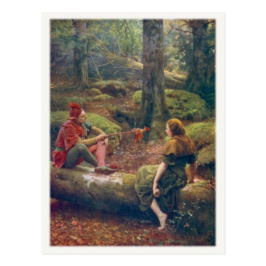 Postcard With John Collier Painting