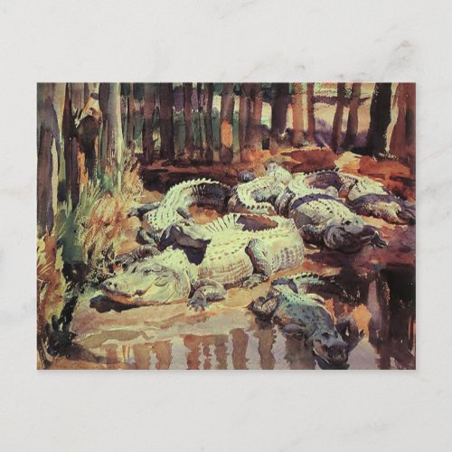 Postcard With John Singer Sargent Painting