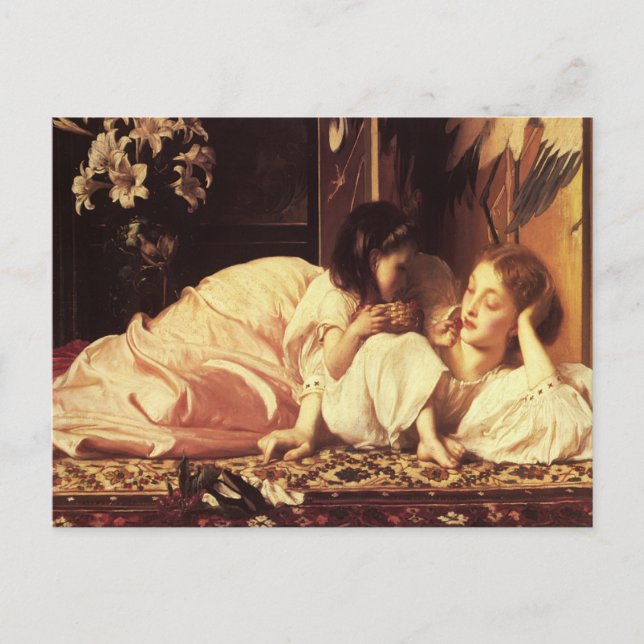 Postcard With Lord Frederick Leighton Painting (Front)
