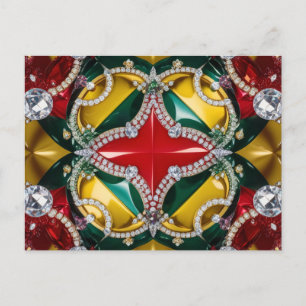 Postcard with Los Angeles Colors Design