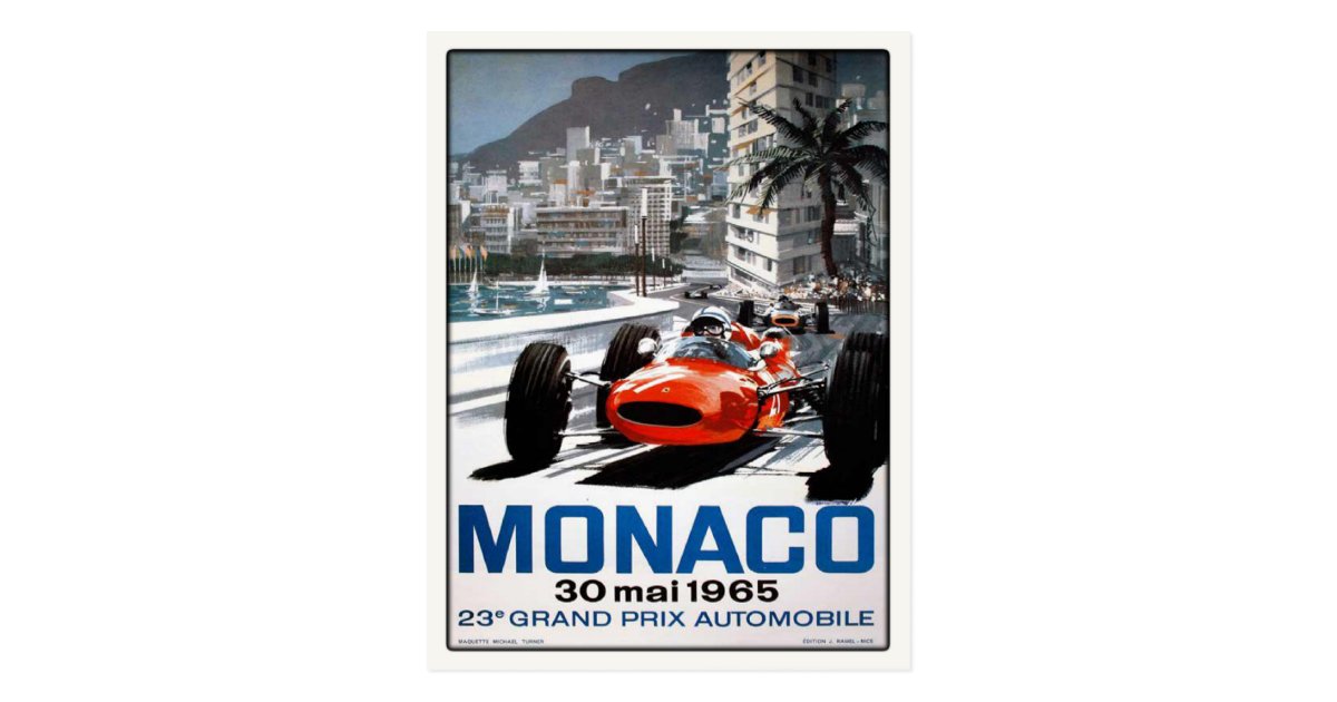Lot Monaco GP Historique 2024 - Affiche + Carte Postale + Programme - Neuf