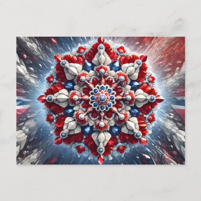 Postcard with Norway Colors Design (Front)