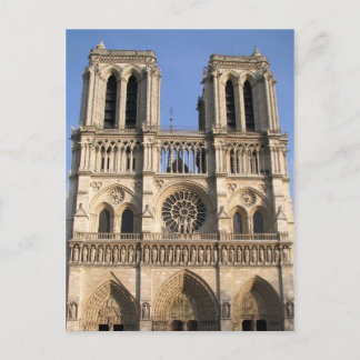 Postcard with Notre Dame de Paris cathedral