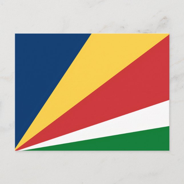 Postcard with Seychelles Colors Design (Front)
