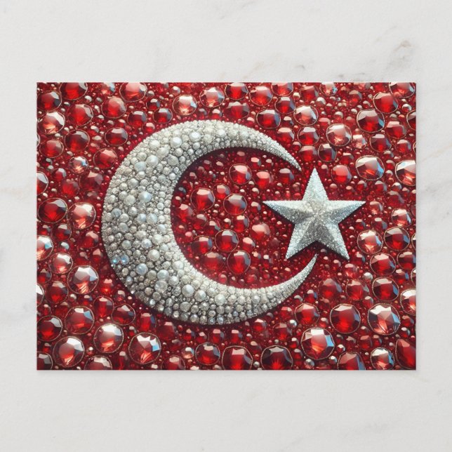 Postcard with Turkish Colors Design (Front)