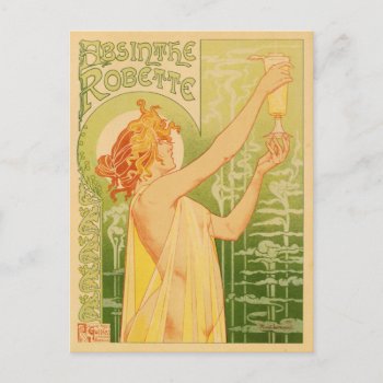 Postcard With Vintage Ad-poster by cardland at Zazzle