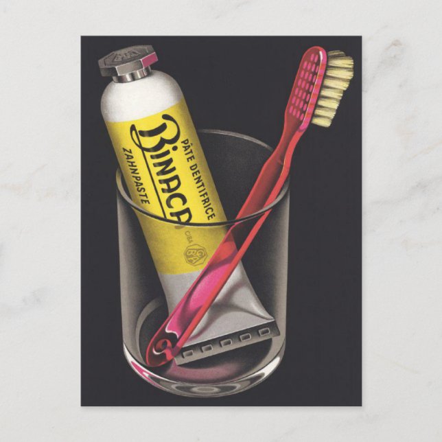 Postcard with Vintage Avant-Garde Poster (Front)