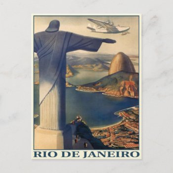 Postcard With Vintage Rio De Janeiro Print by cardland at Zazzle