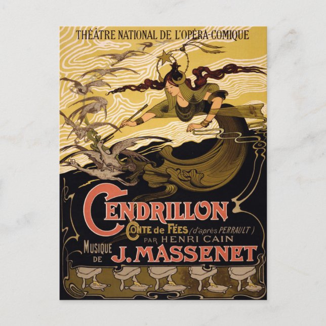 Postcard With Vintage Theatre Poster (Front)