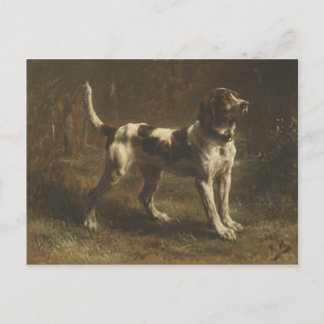 Postcard With Wonderful Dog Painting