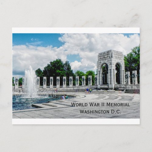 Postcard World War II monument