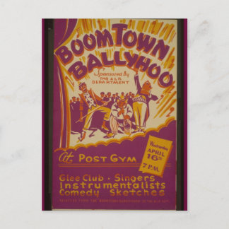 Postcard-WPA-Boom Town Ballyhoo Postcard