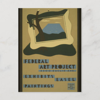Postcard-WPA-Federal Art Project Postcard