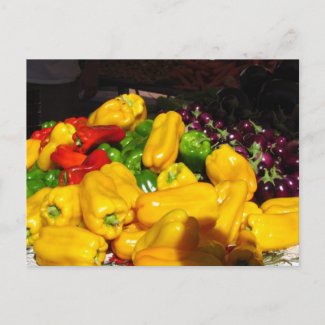 Postcard - Yellow Peppers