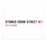 stoned crow Street  Postcards