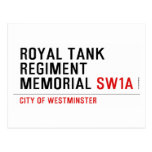 royal tank regiment memorial  Postcards