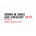 Donna M Jones Ash~Crescent   Postcards