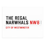 THE REGAL  NARWHALS  Postcards