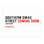SOUTHERN SWAG Street  Postcards