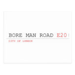 bore man road  Postcards