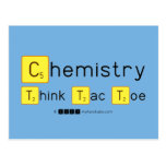 Chemistry
 Think Tac Toe  Postcards