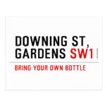 Downing St,  Gardens  Postcards